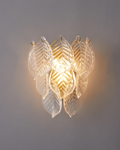 Diff Leaf Glass Wall Sconce-DF6099