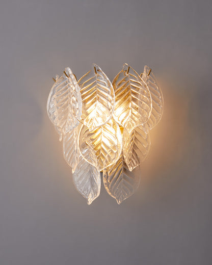 Diff Leaf Glass Wall Sconce-DF6099
