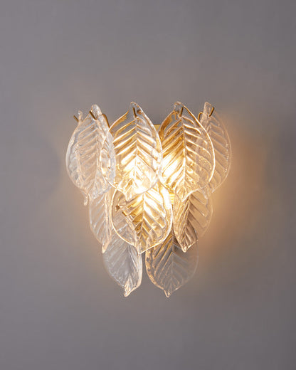Diff Leaf Glass Wall Sconce-DF6099