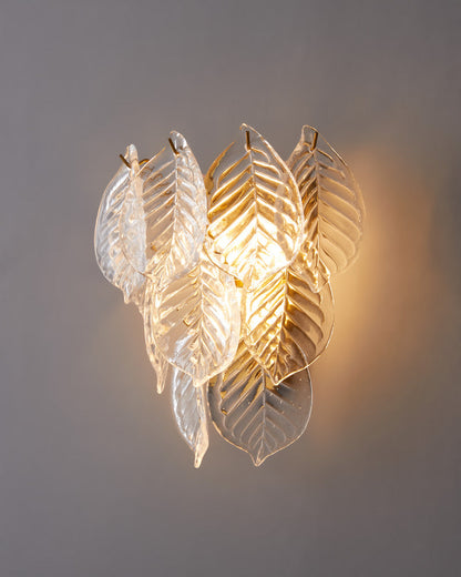 Diff Leaf Glass Wall Sconce-DF6099