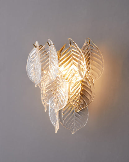 Diff Leaf Glass Wall Sconce-DF6099