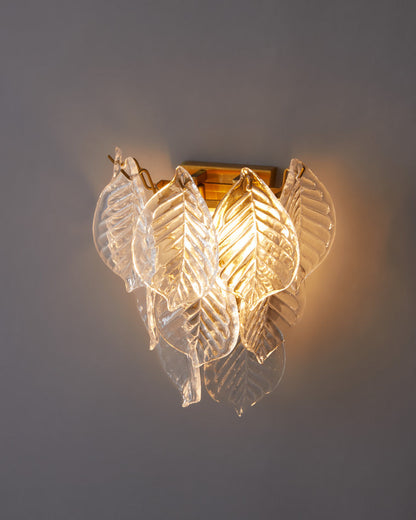 Diff Leaf Glass Wall Sconce-DF6099