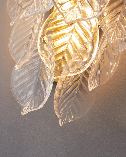 Diff Leaf Glass Wall Sconce-DF6099