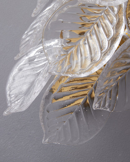 Diff Leaf Glass Wall Sconce-DF6099