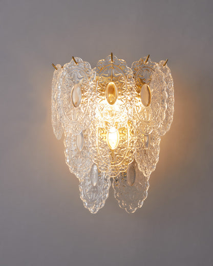 Diff Leaf Glass Wall Sconce-DF6099