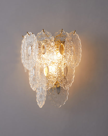 Diff Leaf Glass Wall Sconce-DF6099