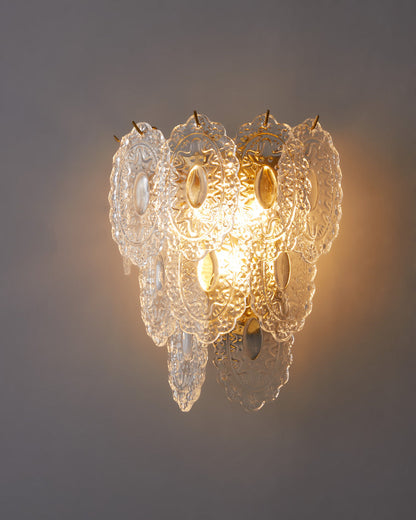 Diff Leaf Glass Wall Sconce-DF6099