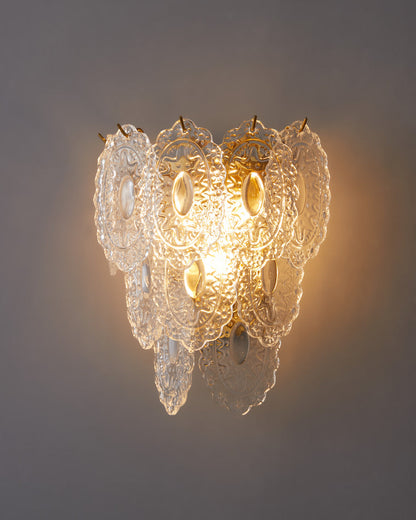 Diff Leaf Glass Wall Sconce-DF6099