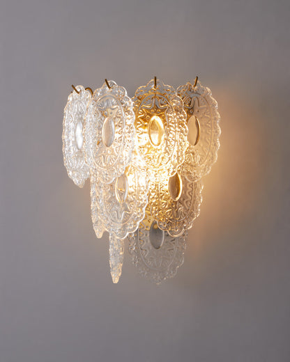 Diff Leaf Glass Wall Sconce-DF6099