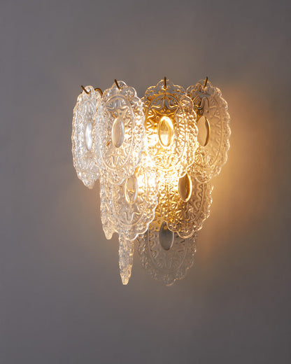 Diff Leaf Glass Wall Sconce-DF6099