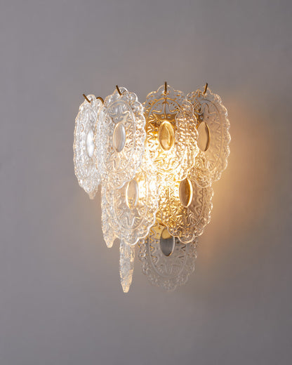 Diff Leaf Glass Wall Sconce-DF6099