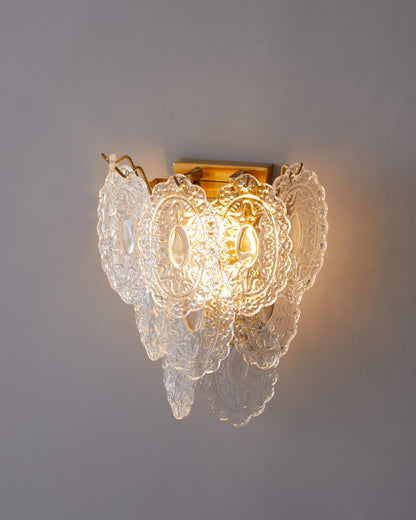 Diff Leaf Glass Wall Sconce-DF6099