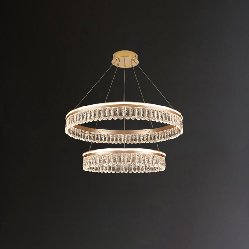 Diff Tiered Crystal Ring Chandelier-DF2167