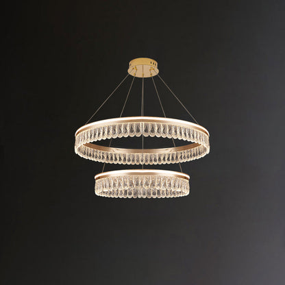 Diff Tiered Crystal Ring Chandelier-DF2167