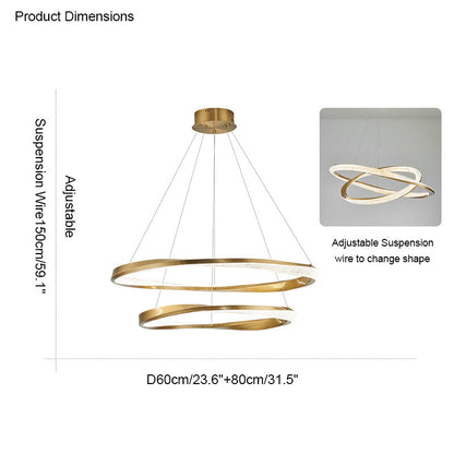 Diff Möbius Circular LED Chandelier-DF2128