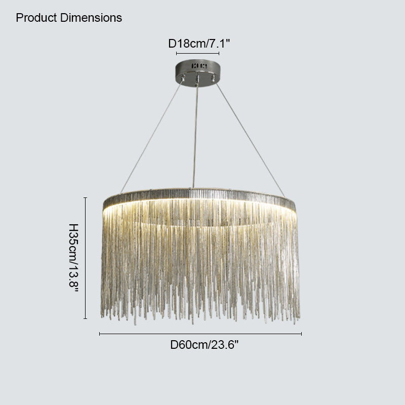 Diff Tassel Round/Linear Chandelier-DF2062