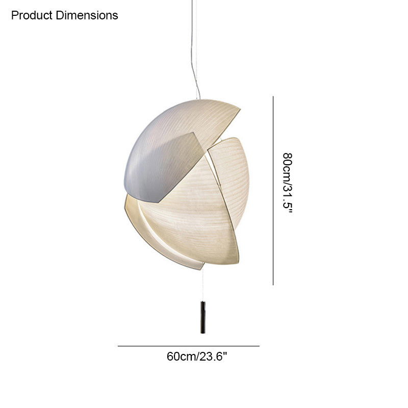 Diff Asymmetrical Rice Paper Pendant Light-DF2056
