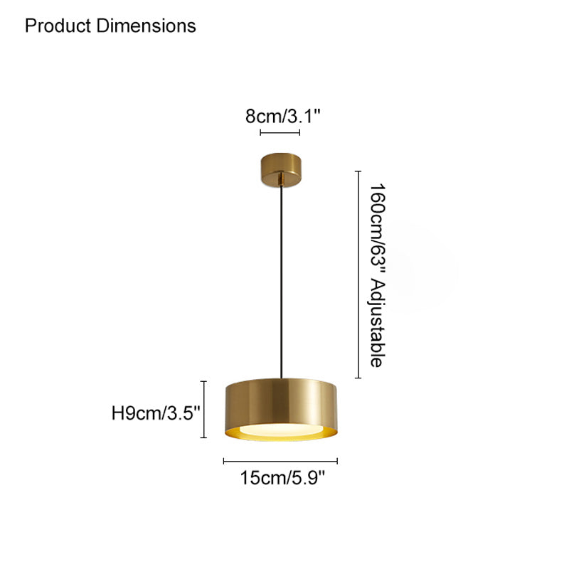 Diff Drum Small Pendant Light-DF2031