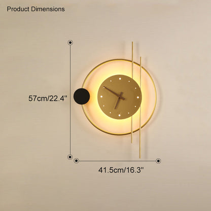 Diff Wall Clock with Led Light-DF6000