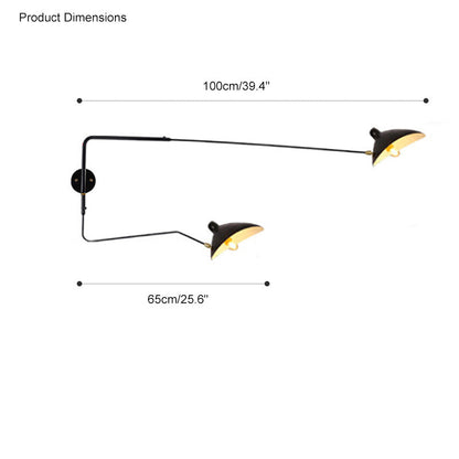 Diff Articulating Swivel Double Arm Wall Sconce-DF6024
