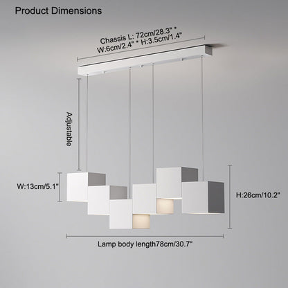 Diff Cube Linear Pendant Light-DF2013