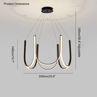 Diff Minimal U-shaped Round chandelier-DF2143