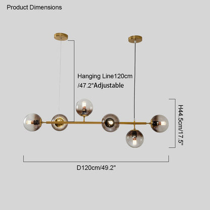 Diff Linear Globe Chandelier-DF2070