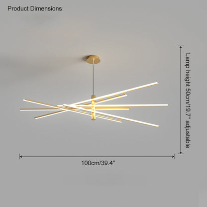 Diff Adjustable Linear Led Chandelier-DF2026