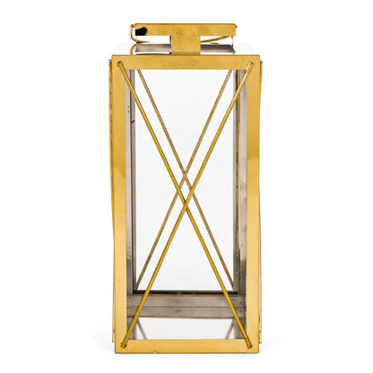 DEBORAH 14"H STAINLESS STEEL LANTERN