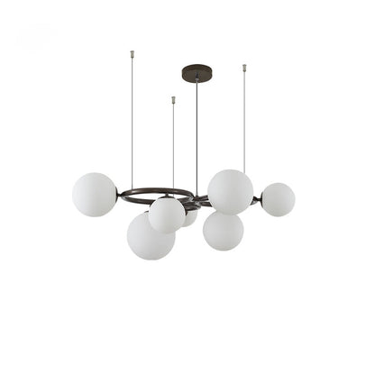 Diff Colored Glass Ball Chandelier-DF2253