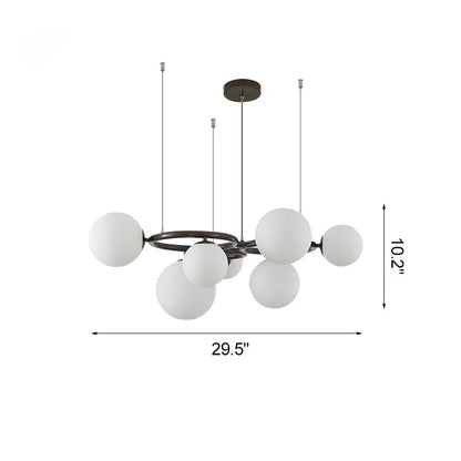 Diff Colored Glass Ball Chandelier-DF2253