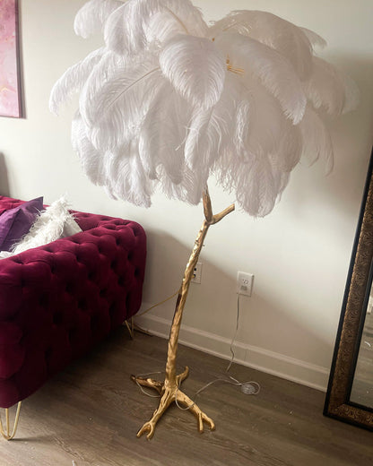 Diff Feather Palm Tree Floor Lamp-DF7000