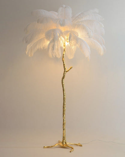 Diff Feather Palm Tree Floor Lamp-DF7000