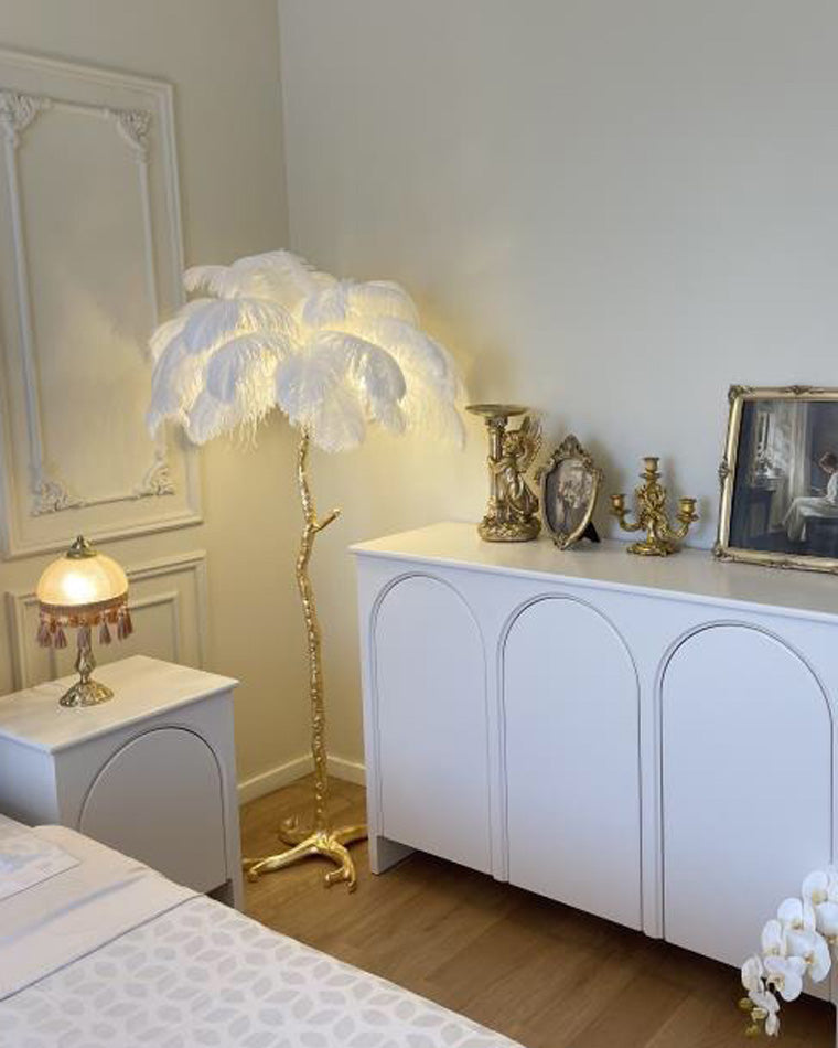 Diff Feather Palm Tree Floor Lamp-DF7000