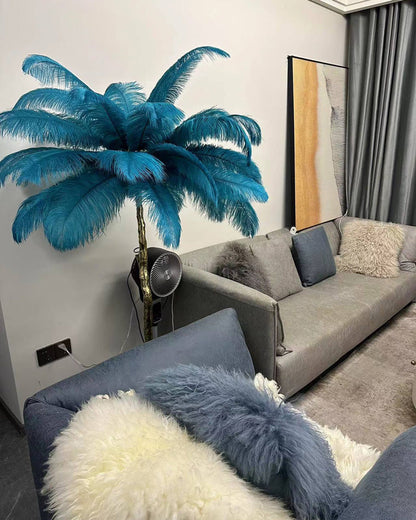Diff Feather Palm Tree Floor Lamp-DF7000