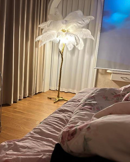 Diff Feather Palm Tree Floor Lamp-DF7000