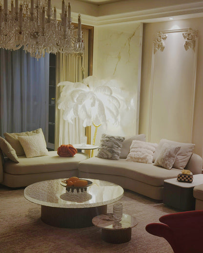 Diff Feather Palm Tree Floor Lamp-DF7000