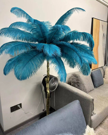 Diff Feather Palm Tree Floor Lamp-DF7000