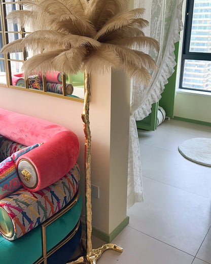 Diff Feather Palm Tree Floor Lamp-DF7000