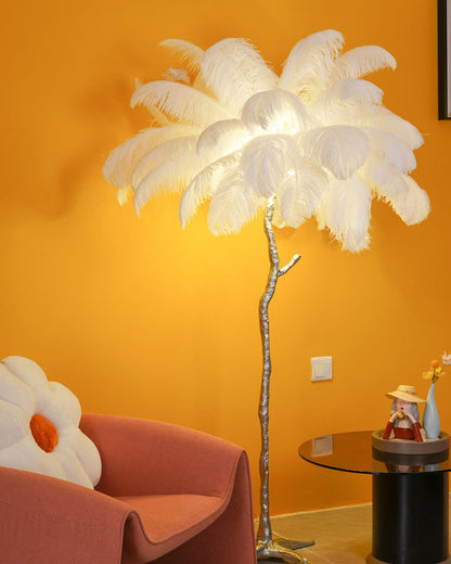 Diff Feather Palm Tree Floor Lamp-DF7000