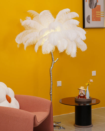 Diff Feather Palm Tree Floor Lamp-DF7000