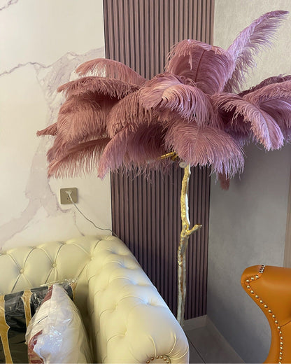 Diff Feather Palm Tree Floor Lamp-DF7000