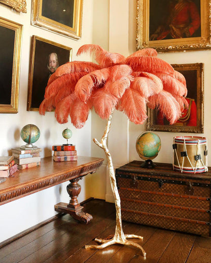 Diff Feather Palm Tree Floor Lamp-DF7000