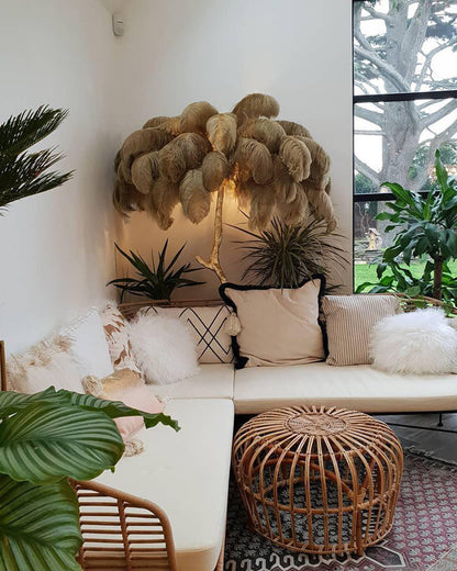 Diff Feather Palm Tree Floor Lamp-DF7000