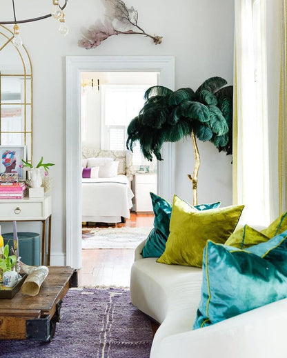 Diff Feather Palm Tree Floor Lamp-DF7000