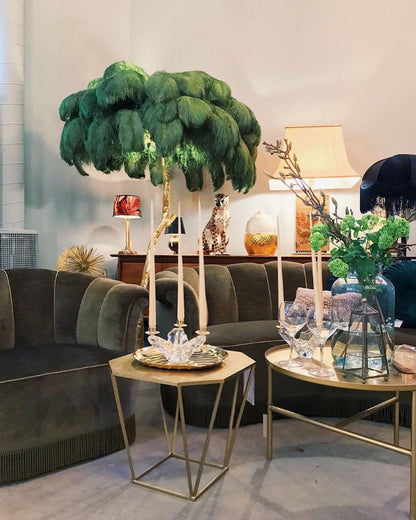 Diff Feather Palm Tree Floor Lamp-DF7000