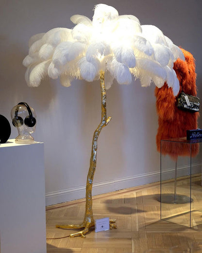 Diff Feather Palm Tree Floor Lamp-DF7000