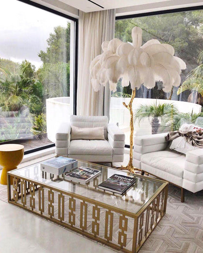 Diff Feather Palm Tree Floor Lamp-DF7000