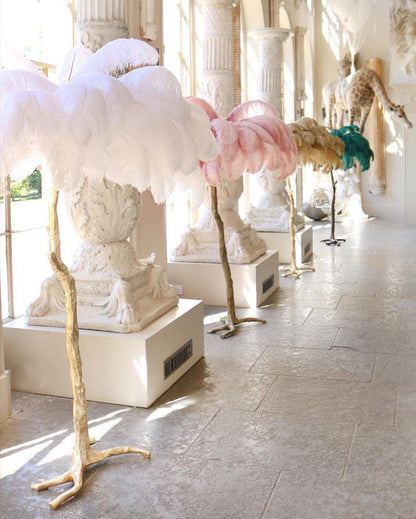 Diff Feather Palm Tree Floor Lamp-DF7000