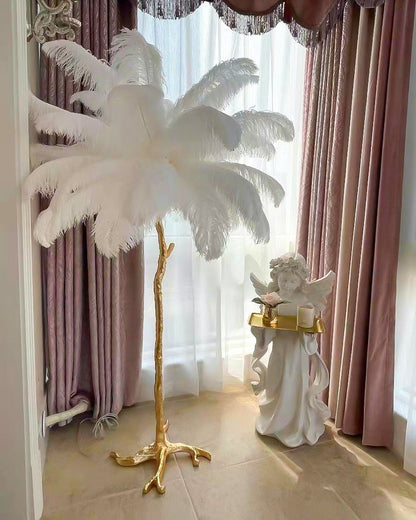 Diff Feather Palm Tree Floor Lamp-DF7000